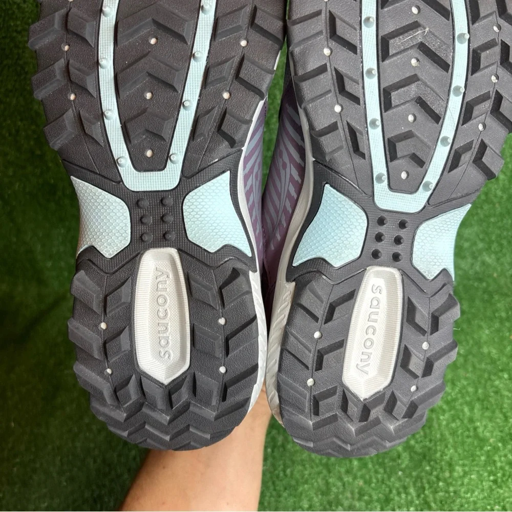 Saucony Excursion TR15 Womens Gray Purple Running Shoes Size 8 - Worn Once - Picture 10 of 12